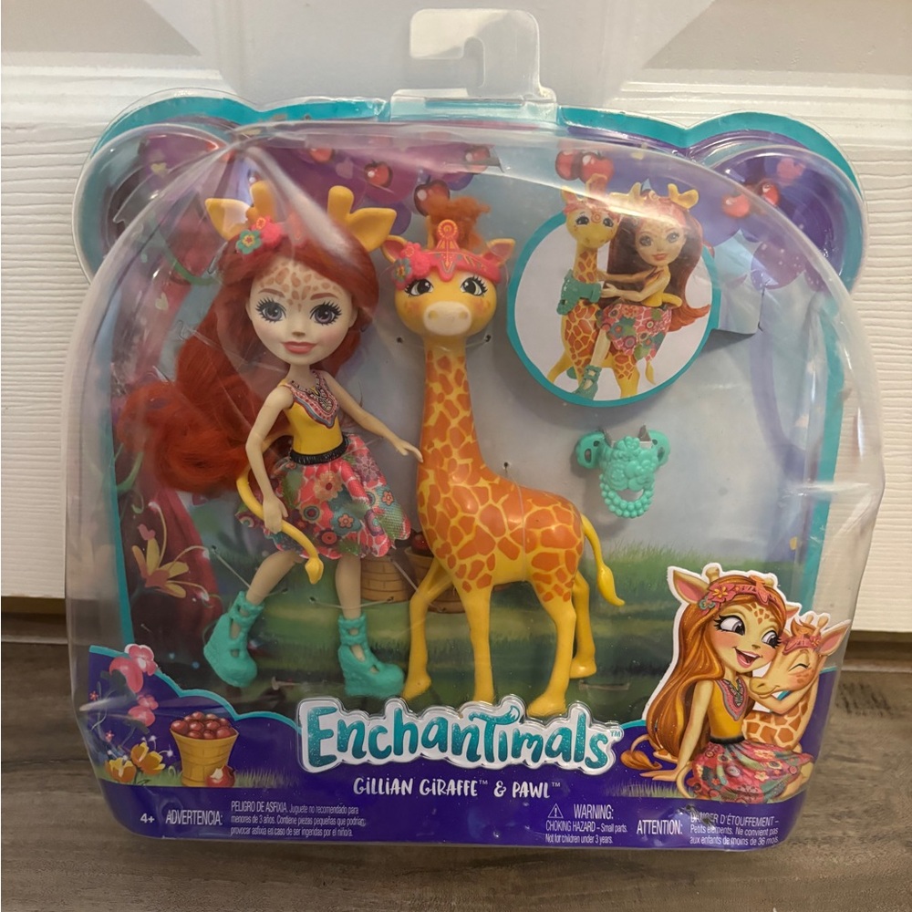 New Enchantimals Gillian Giraffe And Pawl, DAMAGED BOX